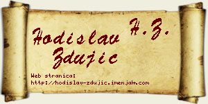 Hodislav Zdujić vizit kartica